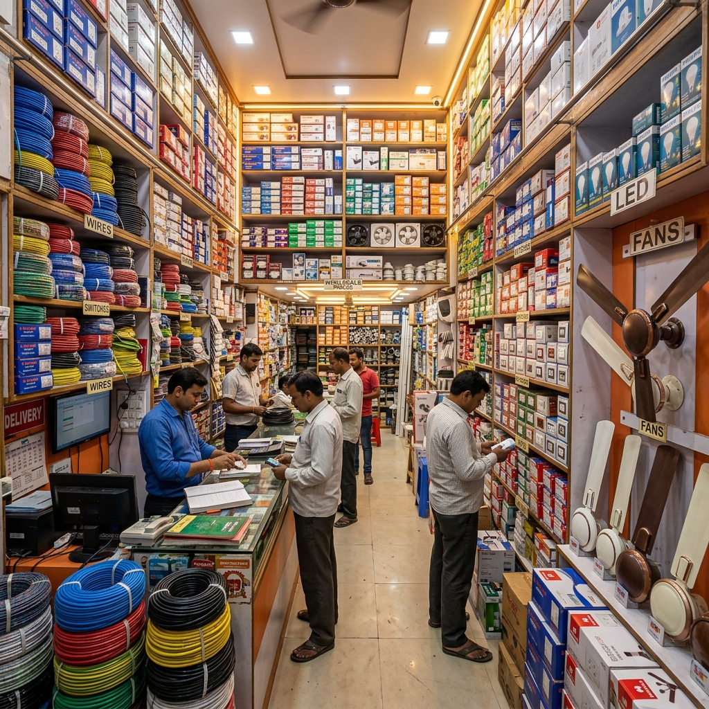 Electrical wholesale shop in Rampur Bujurg